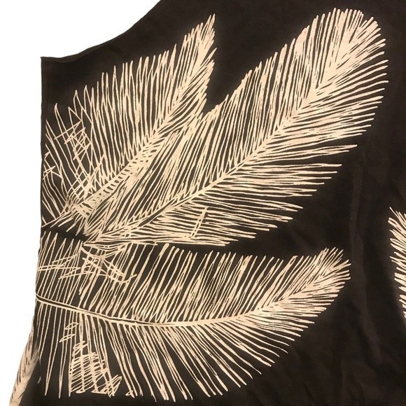 New Chaser Top “Las Palmas” Sleeveless Black/White Tie Front Size Med - Picture 5 of 6